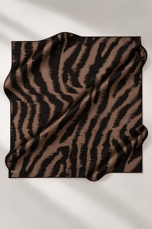 Kadın İpek Krep Saten Eşarp – Zarif ve Şık Tasarım W27-9179701