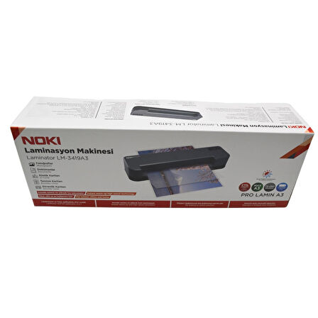 Noki Pro A3 Laminasyon Makinesi LM-3419A3