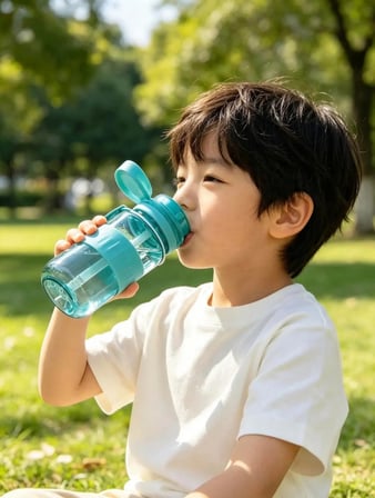 Noki Kids 400 Ml Okul Öncesi Ve İlkokul Tritan Pipetli Su Matarası Sızdırmaz Askılı Turkuaz