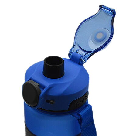Noki Tritan Soft Touch Auto Kapak Silikon Bantlı Askılı Matara 750 ml (T-0121)