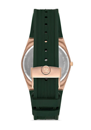 Momentus EM345R-15YR Quartz Silikon Yeşil Safir Cam 40 mm Erkek Kol Saati