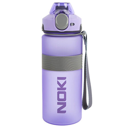 Noki Tritan Soft Touch Auto Kapak Silikon Bantlı Askılı Matara 750 ml (T-0121)