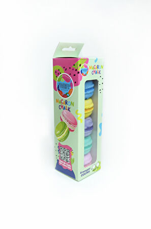 6 lı Renkli Yumuşak Macaron Tebeşir Seti