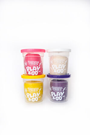 Play & Go 4 lü Doğal Renkli Oyun Hamuru Seti (4 Renk X 65 gr)