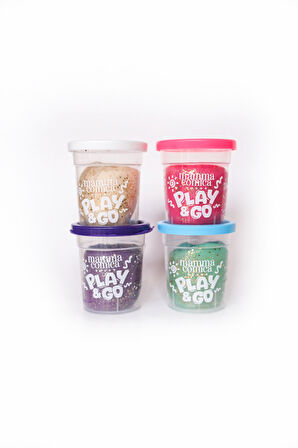 Play & Go 4 lü Doğal Simli Oyun Hamuru Seti (4 Renk X 65 gr)