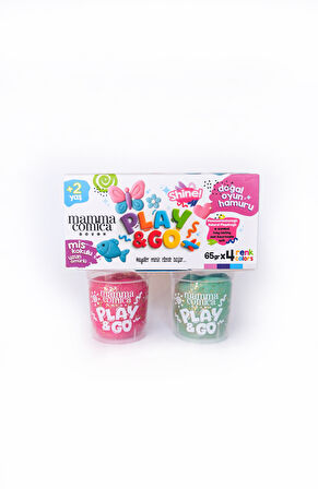 Play & Go 4 lü Doğal Simli Oyun Hamuru Seti (4 Renk X 65 gr)
