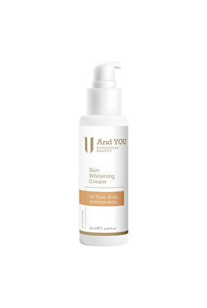 And You Skin Whitening Cream / Cilt Beyazlatıcı Krem 50 ml