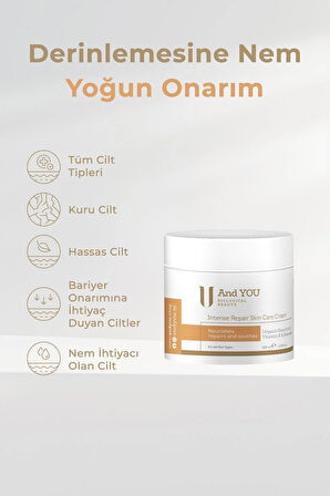And You Intense Repair Skin Care Cream / Yoğun Nemlendirici Cilt Bakım Kremi 100 ml
