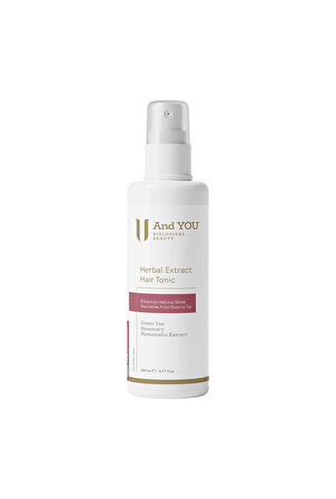 And You Herbal Extract Hair Tonic / Bitkisel Ekstratlı Saç Toniği 200 ml