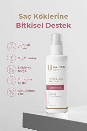 And You Herbal Extract Hair Tonic / Bitkisel Ekstratlı Saç Toniği 200 ml