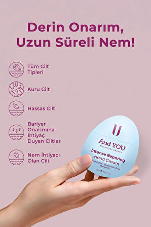 And You Intense Reparıng Hand Cream / Yoğun Onarıcı El Kremi 30 ml