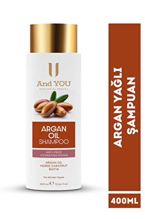 And You Argan Oİl Shampoo / Argan Yağlı Şampuan 400 ml