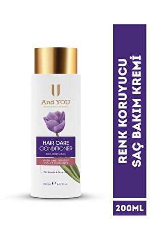 And You Haır Condıtıoner Colour Care / Renk Koruyucu Saç Bakım Kremi 200 ml