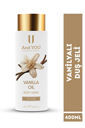 And You Body Wash (Vanilla Oıl) Duş Jeli Vanilyalı 400 ml