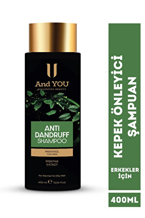 And You Antı-Dandruff Kepek Önleyici Erkekler İçin Şampuan 400 ml