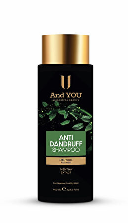 And You Antı-Dandruff Kepek Önleyici Erkekler İçin Şampuan 400 ml