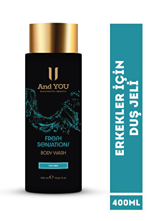 And You Body Wash (For Men) Duş Jeli Erkekler İçin 400 ml