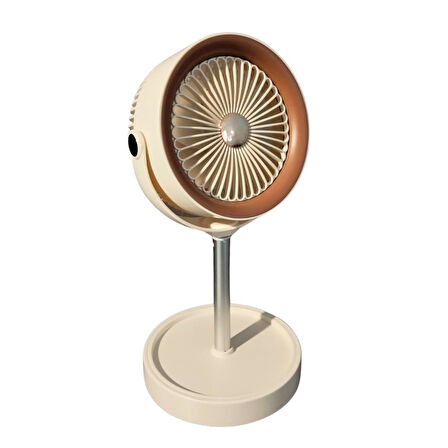 bigmate Masa Tipi Midi Fan – Taşınabilir Şarjlı Kademeli Hız ve Yükseklik Ayarı YS2298A