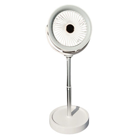 bigmate Masa Tipi Midi Fan – Taşınabilir Şarjlı Kademeli Hız ve Yükseklik Ayarı YS2298B