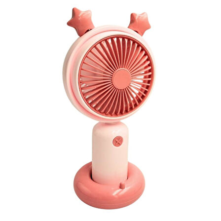 bigmate Mini El Fanı Taşınabilir Serinletici Işıklı Şarjlı Vantilatör 2 Kademeli Hız Ayarı YM88178