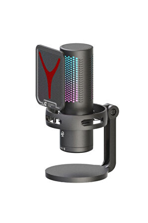 GM7 Profesyonel RGB Semi Pro Tak Çalıştır Usb Kablolu Vlog Canlı Yayın Stüdyo Mikrofon