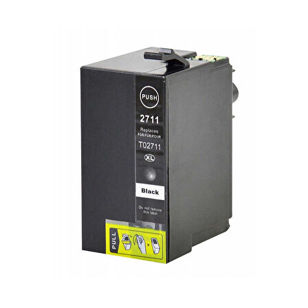 Epson 27XL-T2711-C13T27114020 Siyah Yüksek Kapasiteli Muadil Kartuş