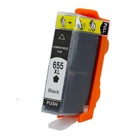 Hp 655XL-CZ109AE Siyah Sıfır Muadil Kartuş
