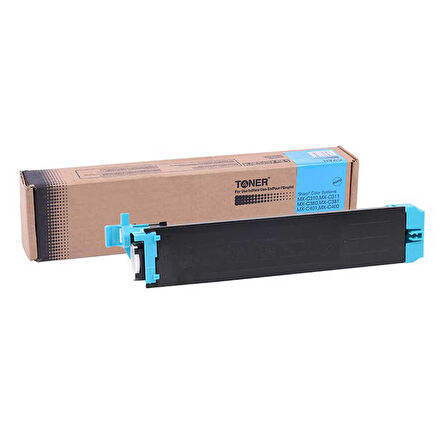 Sharp DX-C38GTC Mavi Muadil Fotokopi Toner