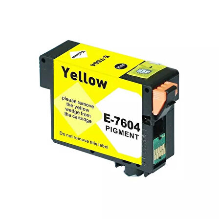 Epson T7604-C13T76044010 Sarı Muadil Kartuş