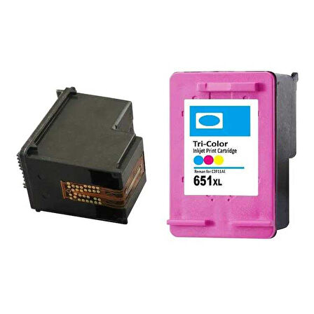 Hp 651-C2P11AE Renkli Muadil Kartuş