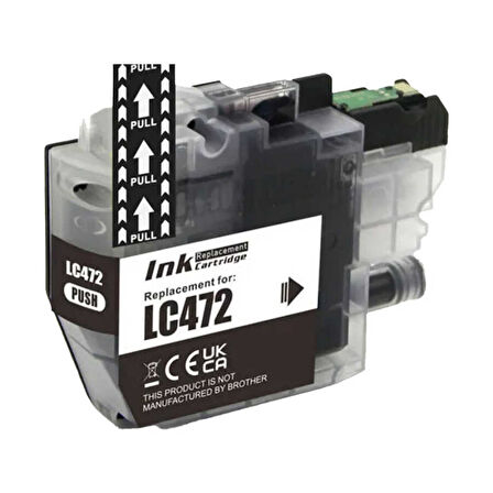 Brother LC472BK Siyah Muadil Kartuş