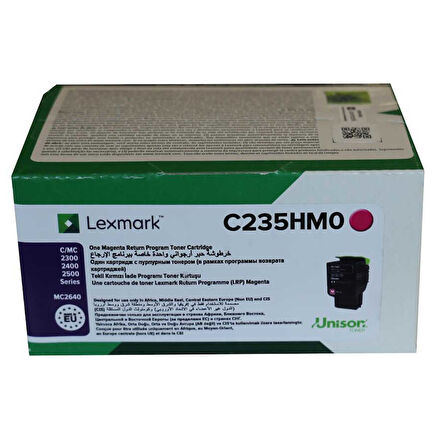 Lexmark C2425-C235HM0 Kırmızı Orijinal Toner Yüksek Kapasiteli