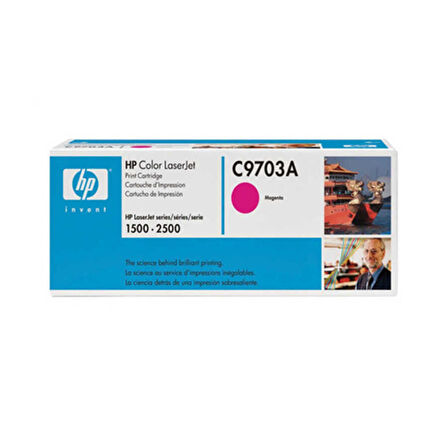 Hp 121A-C9703A Kırmızı Orijinal Toner- Mavi Kutu