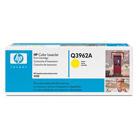 Hp 122A-Q3962A Sarı Orijinal Toner- Mavi Kutu