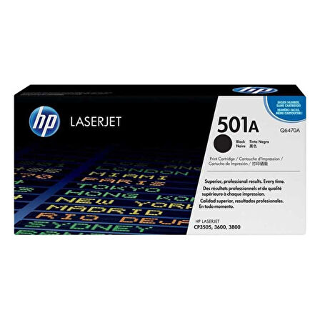 Hp 501A-Q6470A Siyah Orijinal Toner (B Grade)
