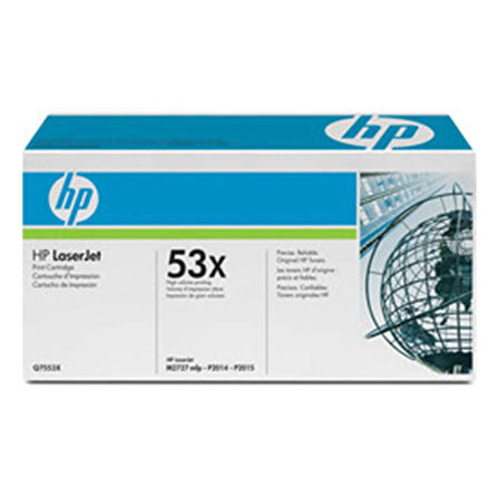 Hp 53X-Q7553XD Siyah Orijinal Toner Yüksek Kapasiteli İkili Paket- Mavi Kutu (C Grade)