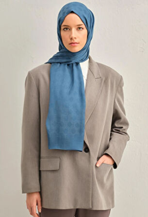 Armine Trend Lyon Şal 1-246973 Mavi