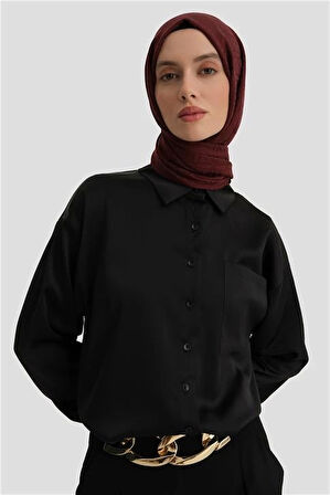 Armine Basic Gömlek 24KD9240 Siyah