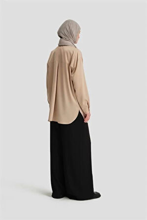 Armine Basic Gömlek 24KD9240 Bej