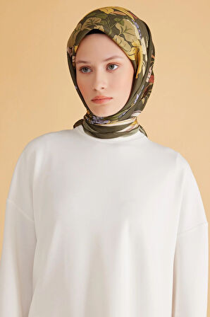 Belli Fresh Pure Eşarp 1-17 Yeşil Karışık Desen 49981