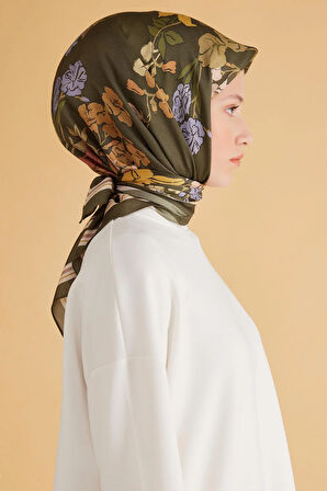 Belli Fresh Pure Eşarp 1-17 Yeşil Karışık Desen 49981