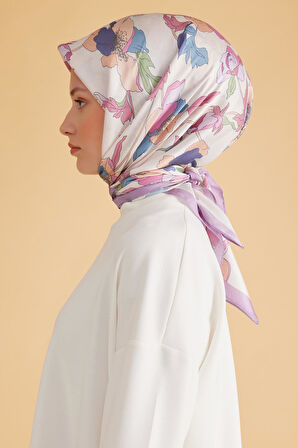 Belli Fresh Pure Eşarp 2-07 Krem Karışık Desen 49987