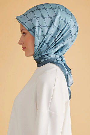 Belli Fresh Pure Eşarp 7-25 Mavi Karışık Desen 49998