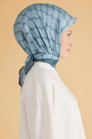 Belli Fresh Pure Eşarp 7-25 Mavi Karışık Desen 49998