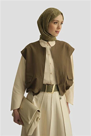 Armine Bomber Yelek 25Y4504 Haki