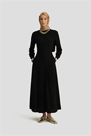 Armine Elbise 25Y9018 Siyah