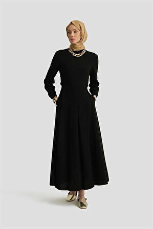 Armine Elbise 25Y9018 Siyah