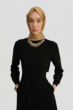 Armine Elbise 25Y9018 Siyah