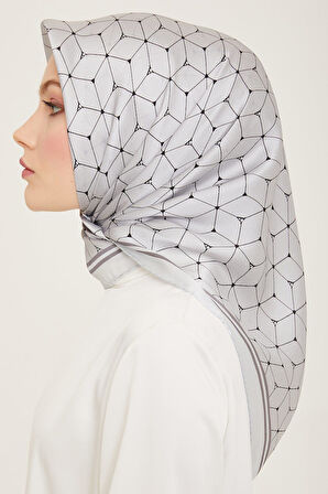 Armine Nostalji Sura İpek 9166-02 Gri Karışık Desen