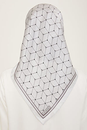 Armine Nostalji Sura İpek 9166-02 Gri Karışık Desen